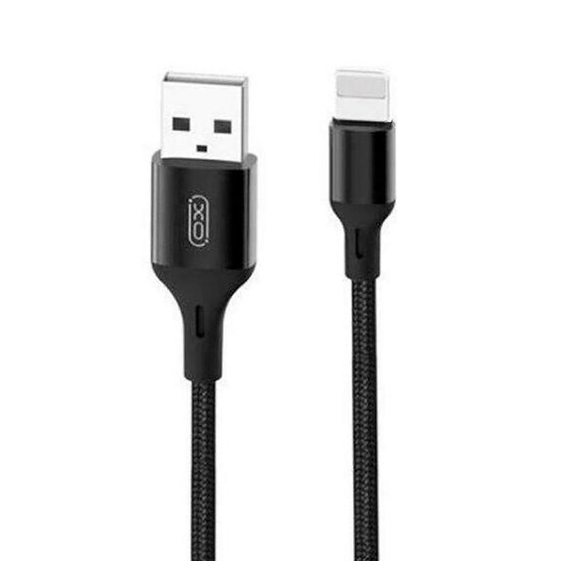 Кабель USB Xo NB143 Braided Lightning 1.5A 2 м Black (57916-0616) - фото 2