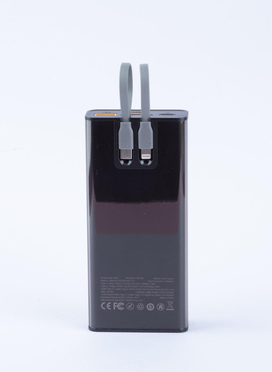 Павербанк XO PR-196 PD20+QC22,5W 20000 mAh (10077956) - фото 8