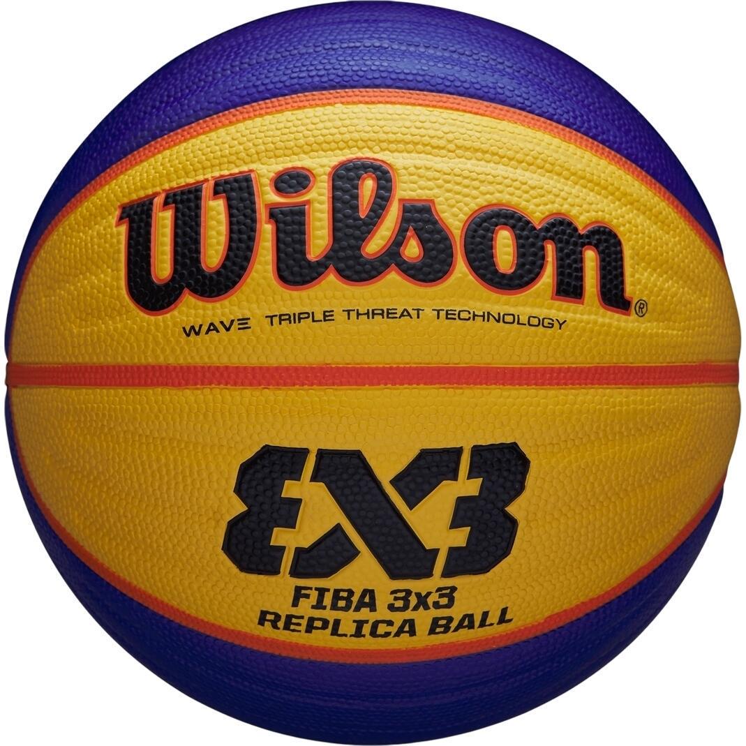 Баскетбольний м'яч Wilson FIBA 3X3 REPLICA р. 6 Жовто-синьо-червоний (WTB1033XB)