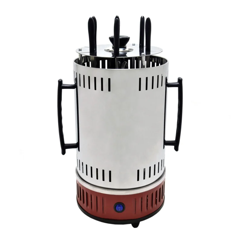 Електрошашличниця вертикальна DOMOTEC MS-7783 із нержавіючої сталі Сірий (GR-06090)