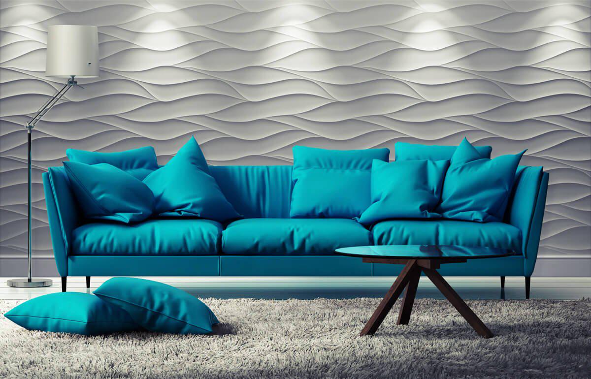 3D-панель гипсовая Нежность 500x500x18 мм Белый (30219307) - фото 3 3D-панель гипсовая Нежность 500x500x18 мм Белый (30219307) - фото 3