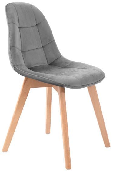 Стул FSolutions СХ Chair Split велюровый Серый голубой