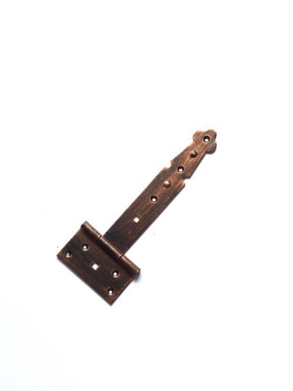 Декоративна петля-стріла 200 мм для дверей Мідний