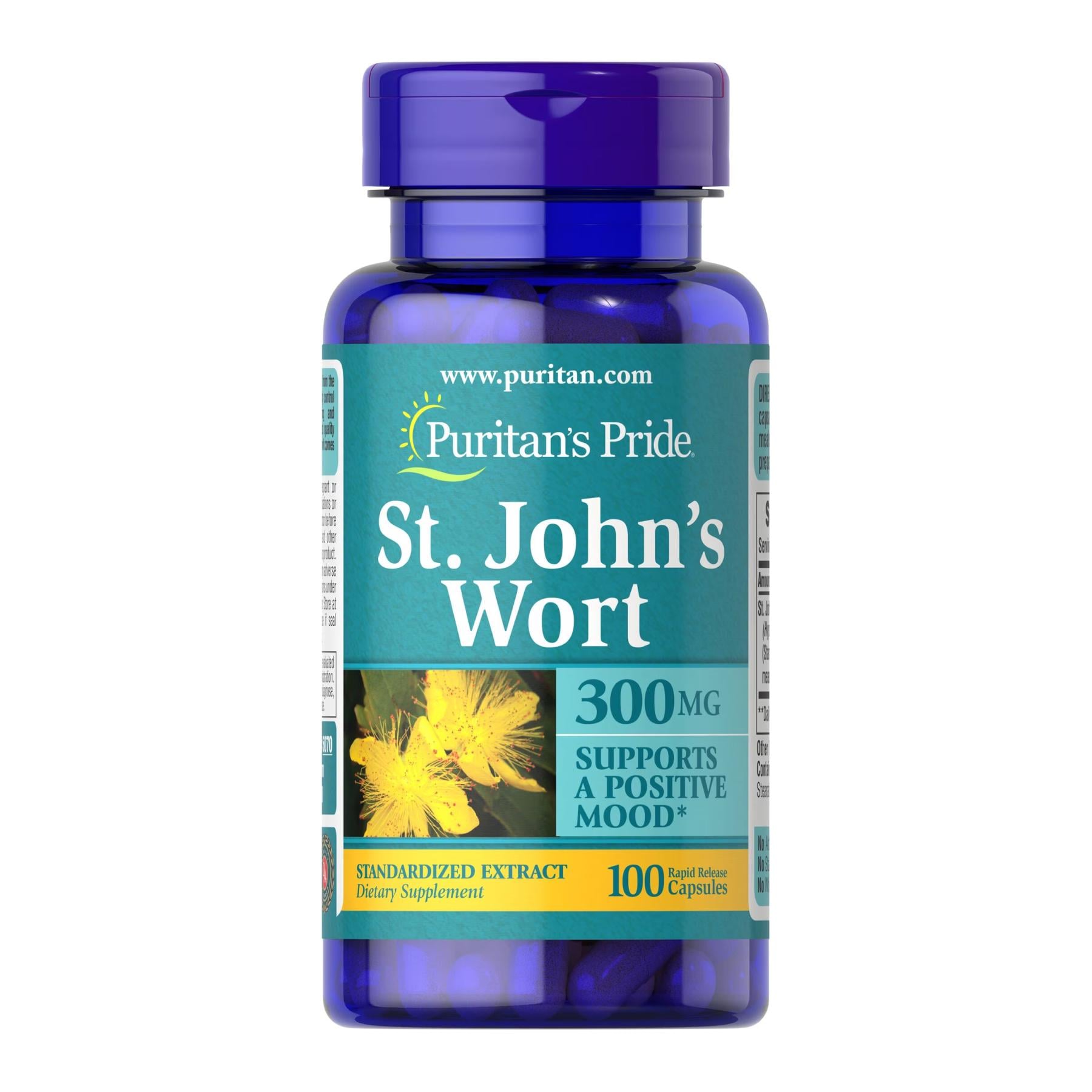 Натуральная добавка St. Johns Wort Standardized Extract 300 mg 100 caps (2023-10-2523)