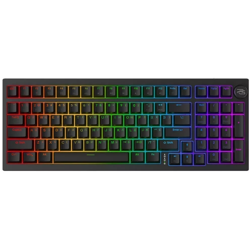 Беспроводная игровая клавиатура Proove Gaming Slicker RGB Bluetooth/Wireless/USB Black