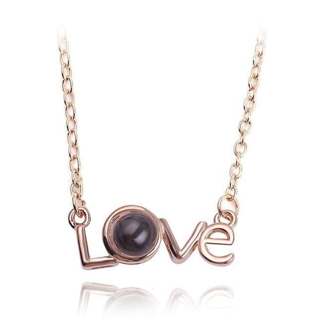 Подвеска SUNROZ Heart I love You "Я люблю тебя" на 100 языках Золотистый (SUN31014)