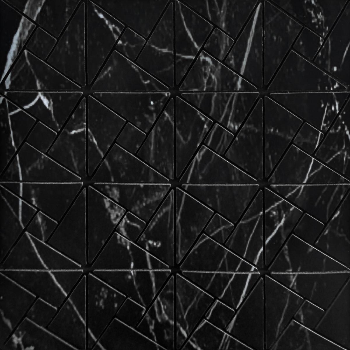 Мозаика самоклеящаяся PET Sticker Wall D SW-00001645 30х30 см 4 мм Черный