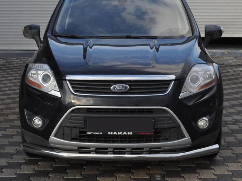 Передняя защита ST008 CAN для Ford Kuga 2008-2013 гг. нержавеющая сталь Хром