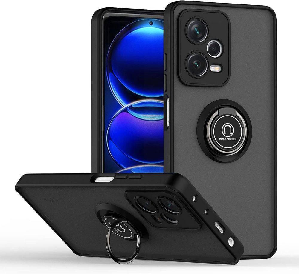 Защитный чехол MatteLuxe Xiaomi Redmi Note 12 Pro 5G (с кольцом) Black (38257-2B)