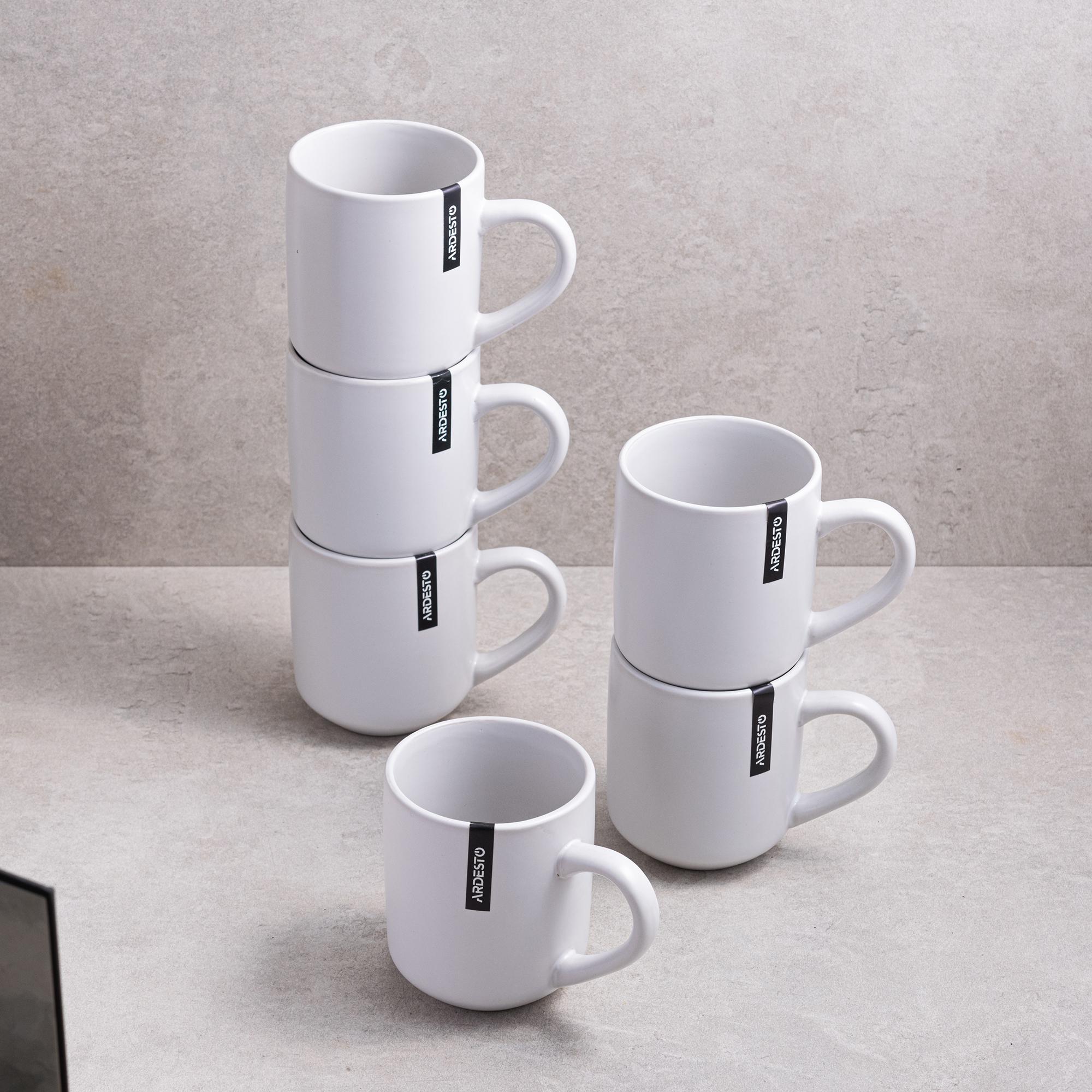 Набор чашек Ardesto Lucca White 330 мл 6 шт. (AR2933WM)