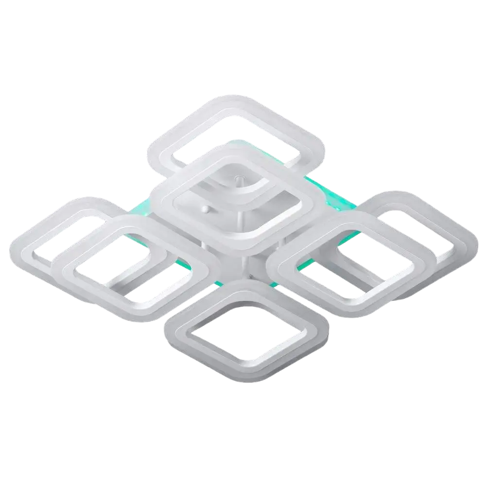 Люстра светодиодная Svet SL-5342/4+4C WT+RGB DIMMER 144W с пультом Белый