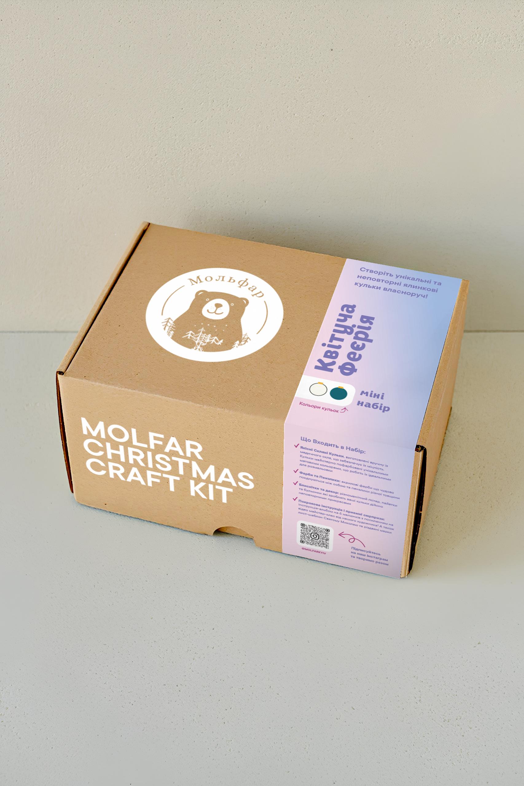 Набір для декорування ялинкових куль зсередини Квітуча Феєрія Міні (21545992)