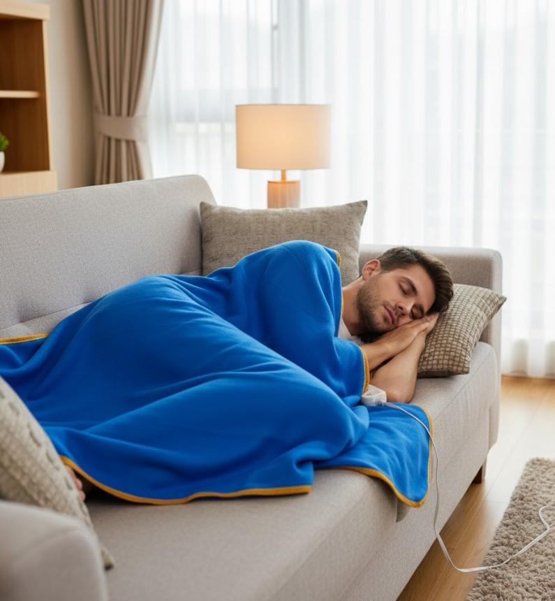 Простирадло електричне 120х155 см 2 режими підігріву Синій (2104618726) - фото 10 Простирадло електричне 120х155 см 2 режими підігріву Синій (2104618726) - фото 10