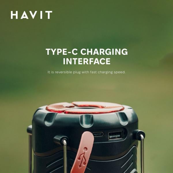 Фонарь кемпинговый Havit HV-S006 многофункциональный 3 Вт 300 Lm (27335) - фото 9 Фонарь кемпинговый Havit HV-S006 многофункциональный 3 Вт 300 Lm (27335) - фото 9