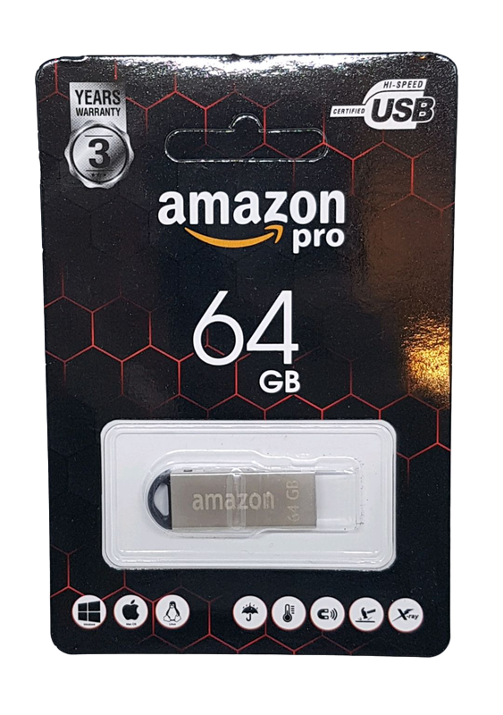 Флеш накопитель USB 64Gb Amazon pro FIT металлический (MD15056)
