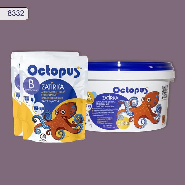 Затирка для плитки Octopus Zatirka 8332 епоксидна 2,5 кг
