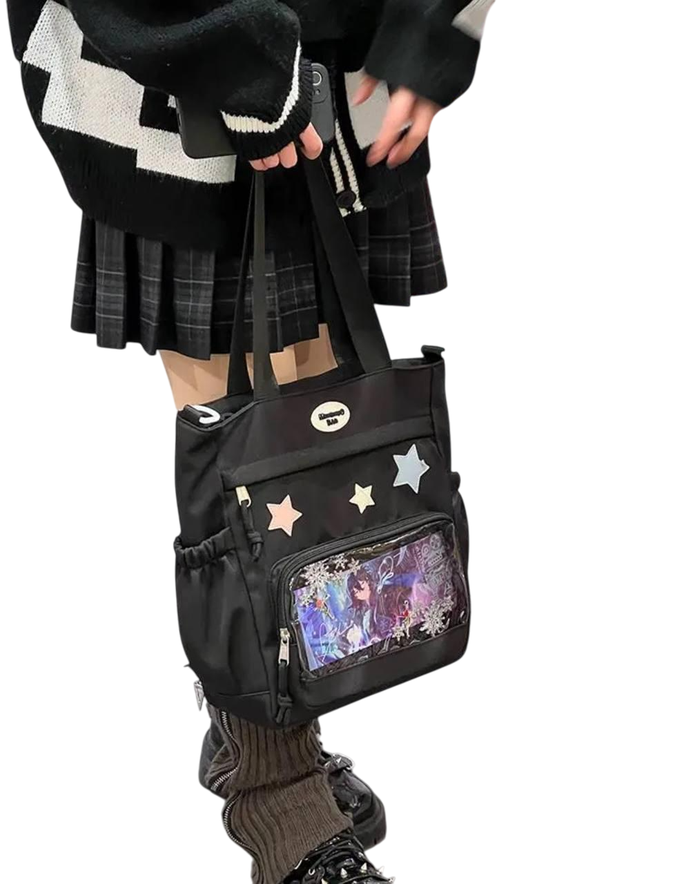 Сумка женская для школы/института с карманами в японском стиле