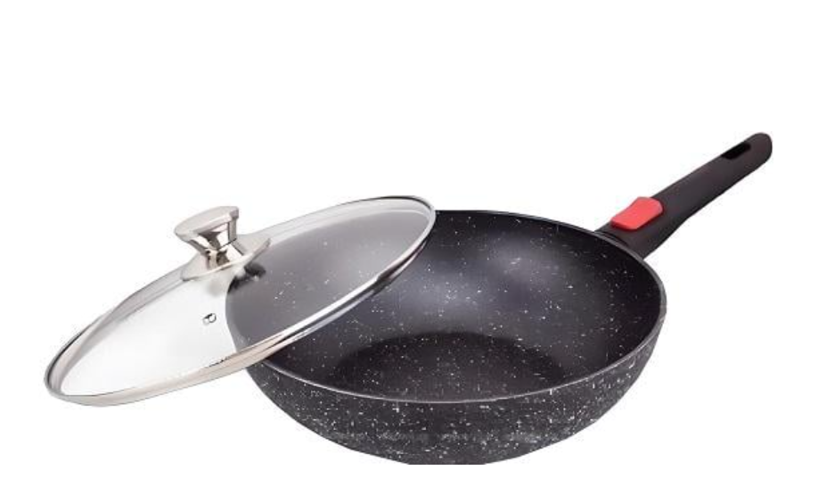 Сковорода глубокая Edenberg ВОК с крышкой/трехслойным антипригарным покрытием/съемной ручкой 28 см 3,6 л (EB-14112) - фото 3 Сковорода глубокая Edenberg ВОК с крышкой/трехслойным антипригарным покрытием/съемной ручкой 28 см 3,6 л (EB-14112) - фото 3