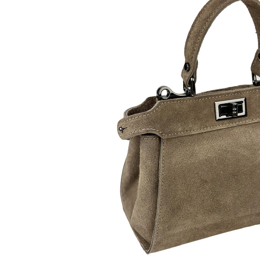 Жіноча сумка крос-боді Royal Bag F-IT-4442T замшева Тауn (8073) - фото 7 Жіноча сумка крос-боді Royal Bag F-IT-4442T замшева Тауn (8073) - фото 7