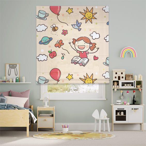 Римская штора система Classic InHt Детский Принт 04-44 Арт 230х170 см Разноцветный (12107)