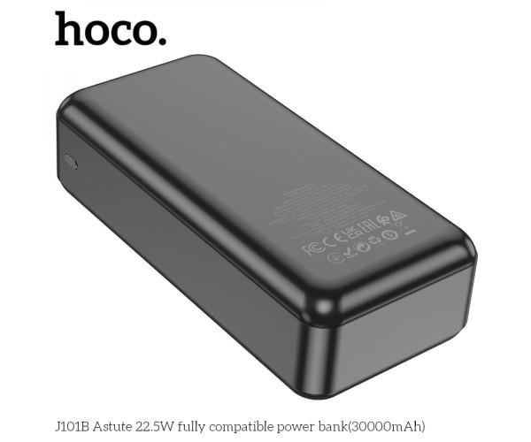 Батарея портативная Hoco J101B Astute 22,5W fully compatible 30000 mAh Black - фото 5 Батарея портативная Hoco J101B Astute 22,5W fully compatible 30000 mAh Black - фото 5