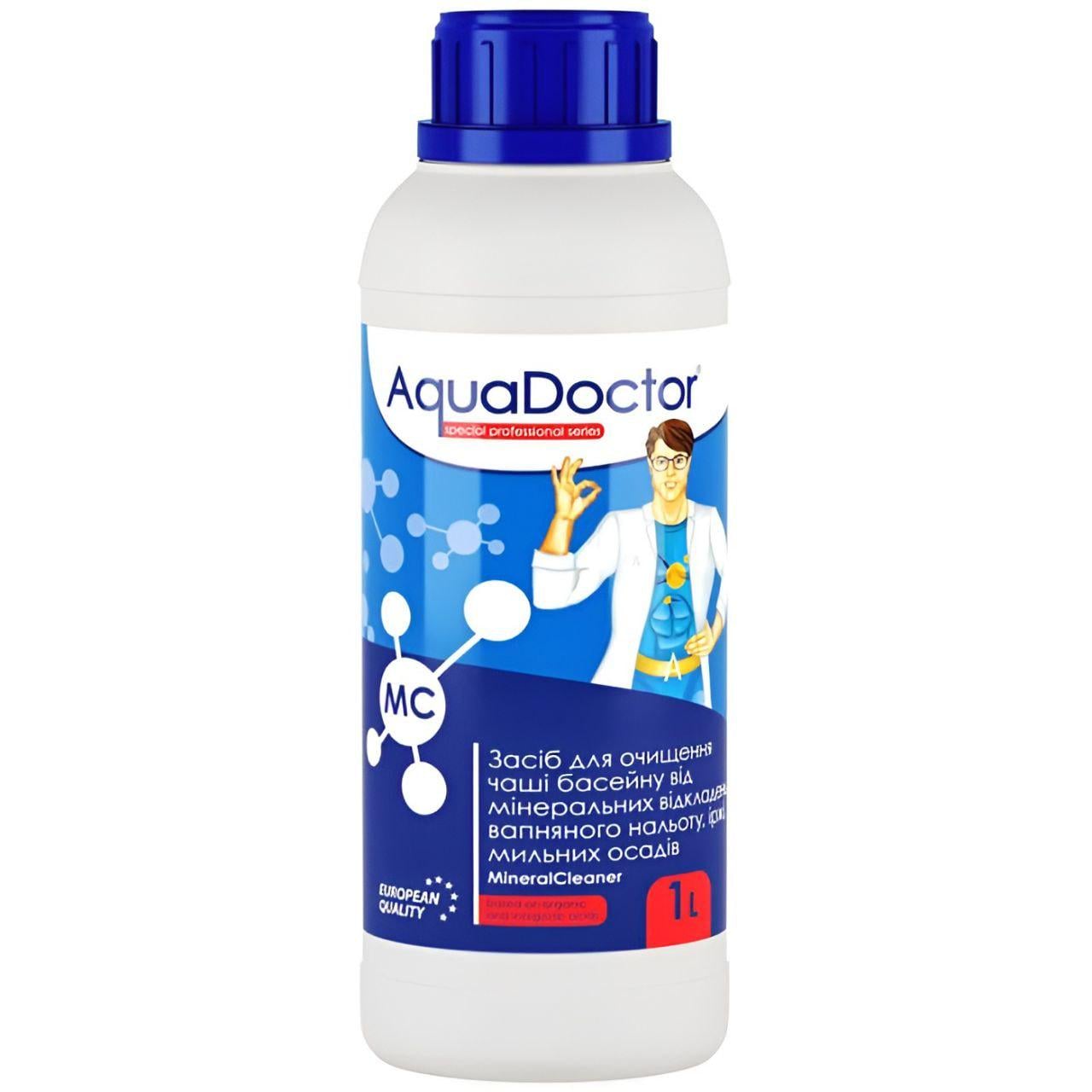 Средство для очистки чаши AquaDoctor MC MineralCleaner A19517 1 л минеральных отложений и извести (34322775) Средство для очистки чаши AquaDoctor MC MineralCleaner A19517 1 л минеральных отложений и извести (34322775)