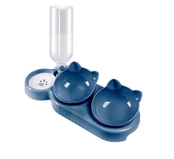 Двойная миска для кошки с автоматической поилкой 500 мл (DMK50)