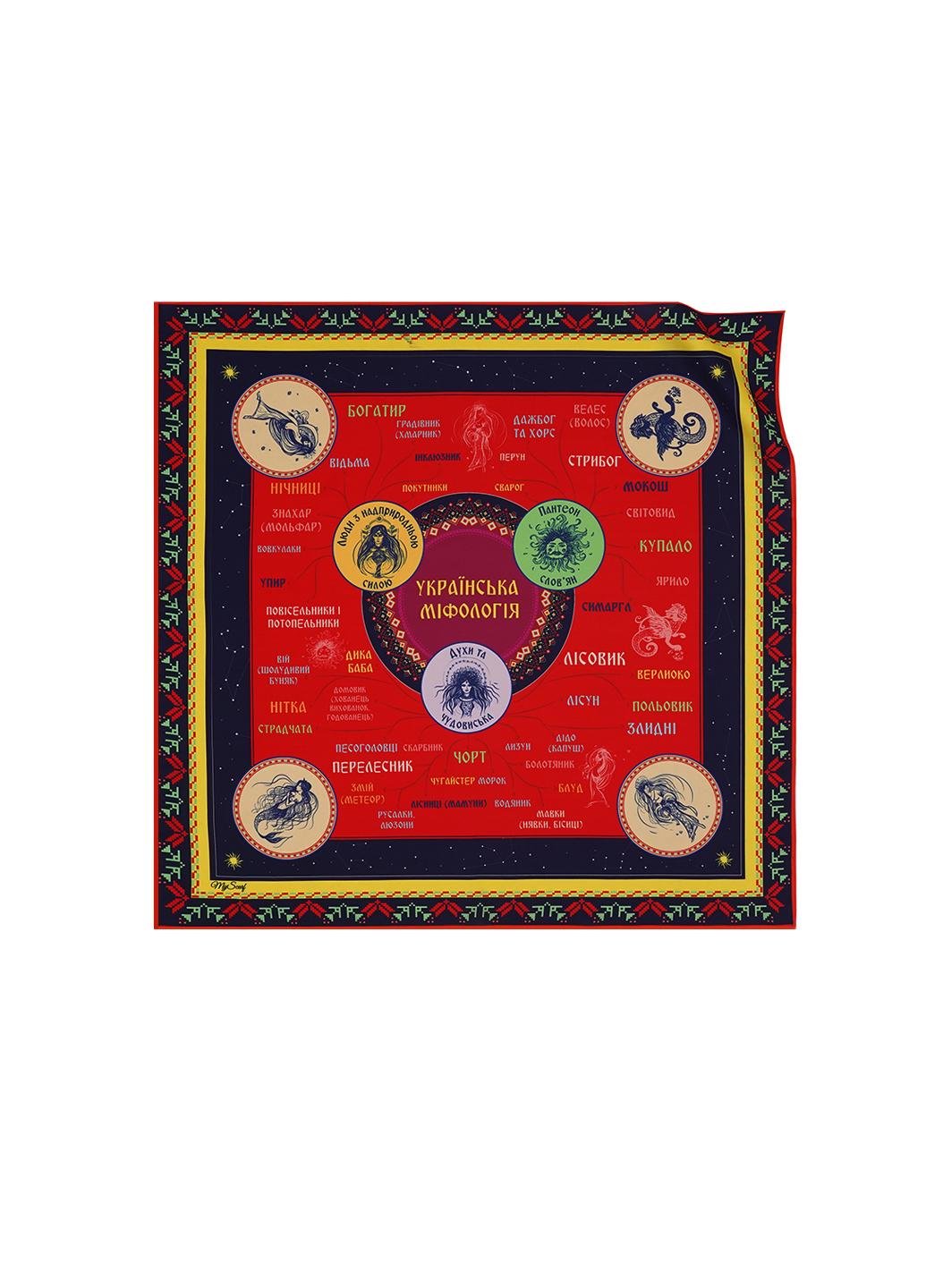 Комплект твилли/платок Myscarf Украинская мифология двусторонний