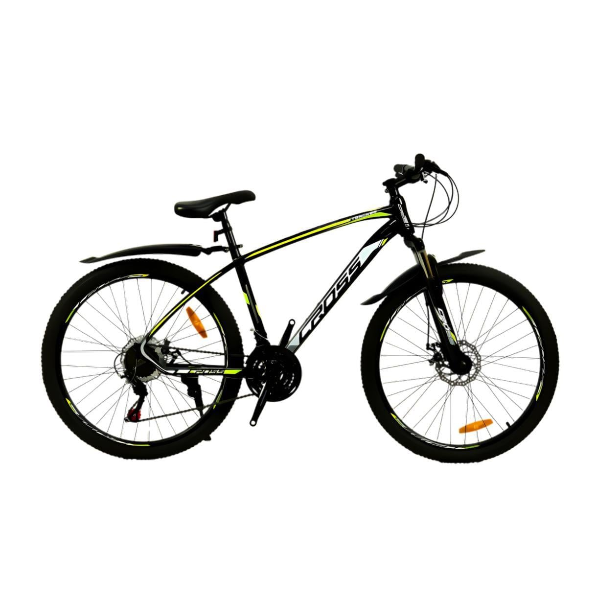 Велосипед CrossBike Tracker 26" 17" Чорний/Жовтий (342)