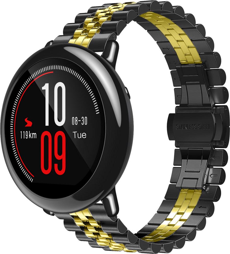Браслет металлический Stech Line для Amazfit Pace Black Gold (29154-02) Браслет металлический Stech Line для Amazfit Pace Black Gold (29154-02)