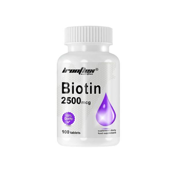 Біотин IronFlex Biotin 2500 mcg 100 таблеток