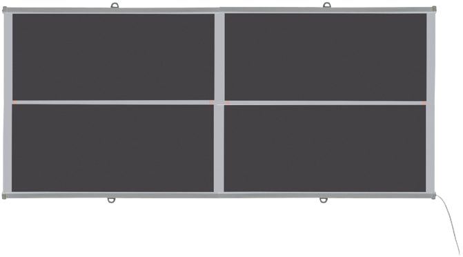 Обогреватель инфракрасный Monocrystal 120Вт/220V пленочный с защитой от перегрева 60х40 см (c70a0510) - фото 1