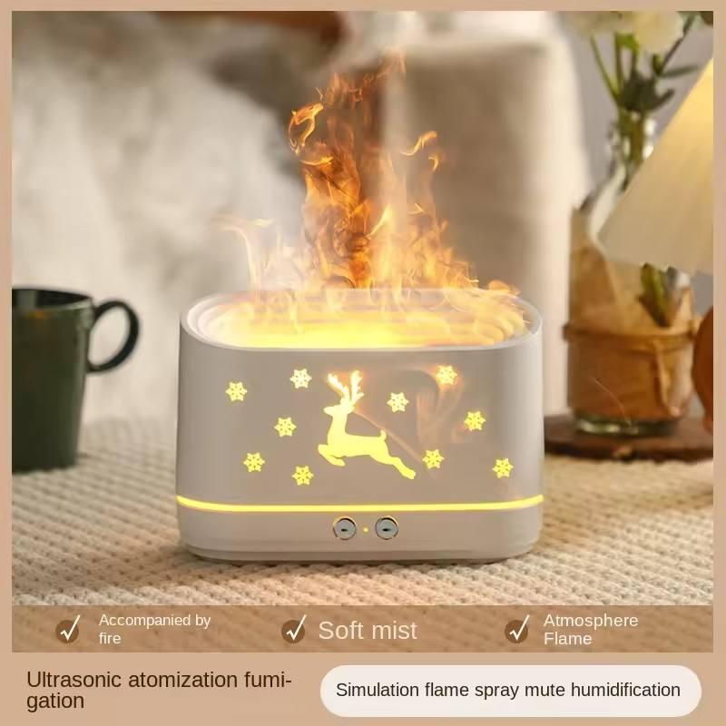 Увлажнитель воздуха ультразвуковойс эффектом огня 2 свечения - фото 3