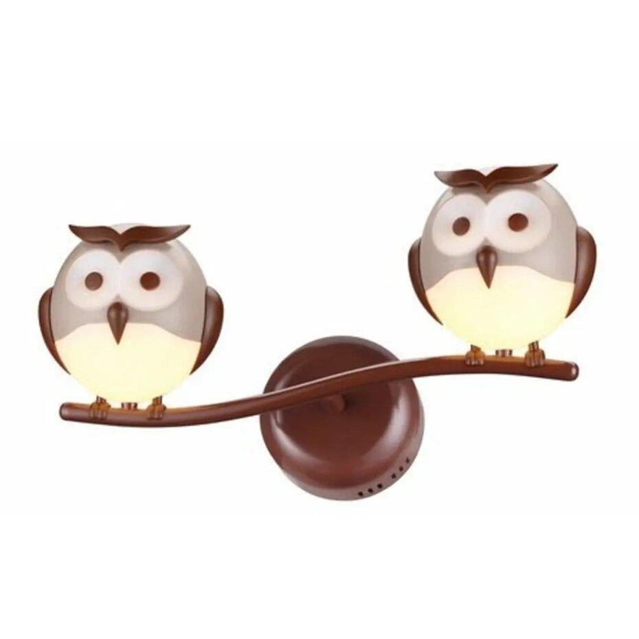 Бра настенная Sirius детская под две лампы G4 Коричневый (МX 16020-2А)