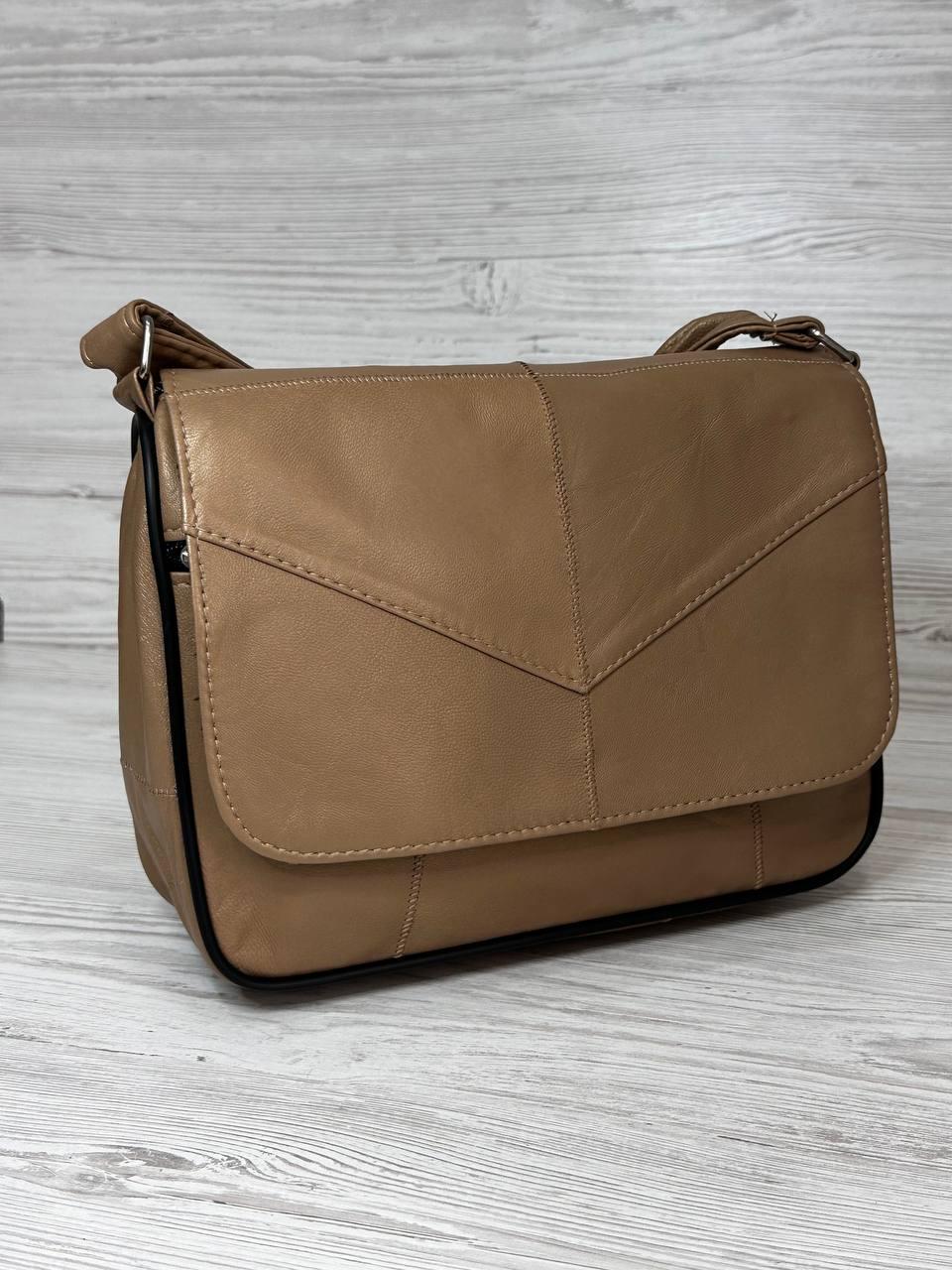 Сумка женская натуральная кожа Коричневый (104060)