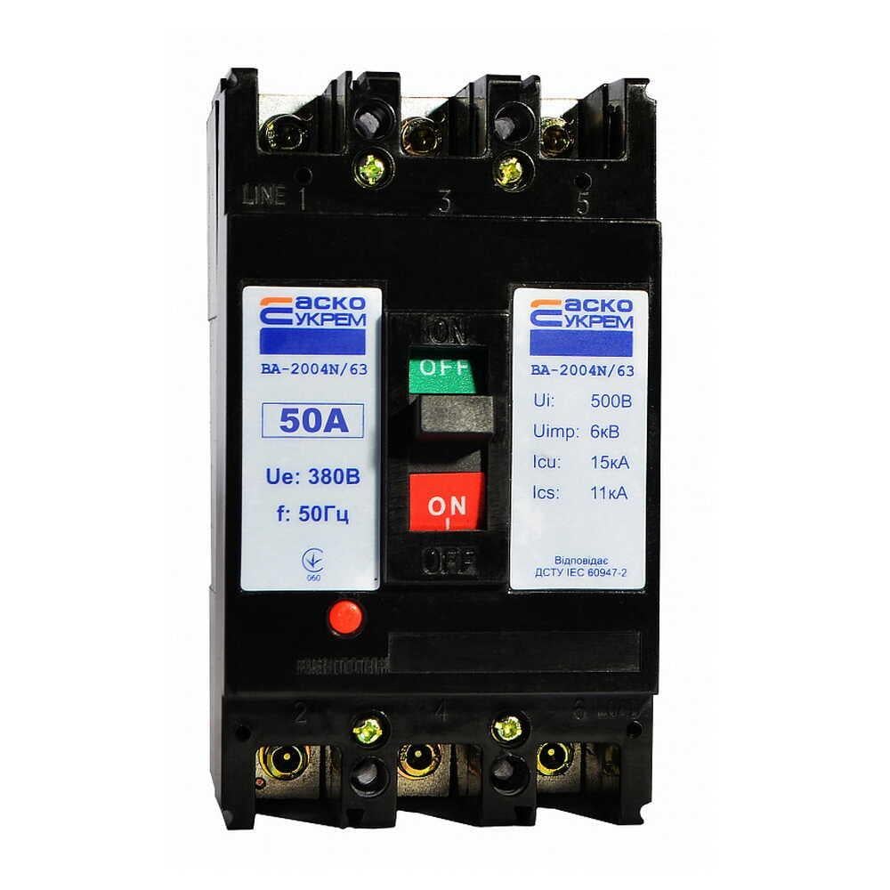 Автоматический выключатель АСКО-УКРЕМ ВА-2004N/63 3р 50А (A0010040064)