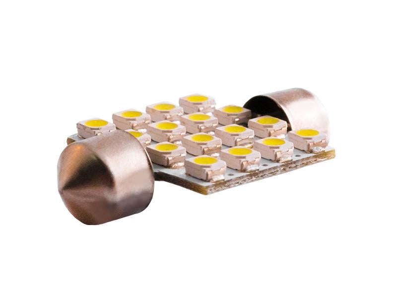 Автолампа світлодіодна C5W SV8,5 12 В 36 мм SMD3528-16led Білий (67)