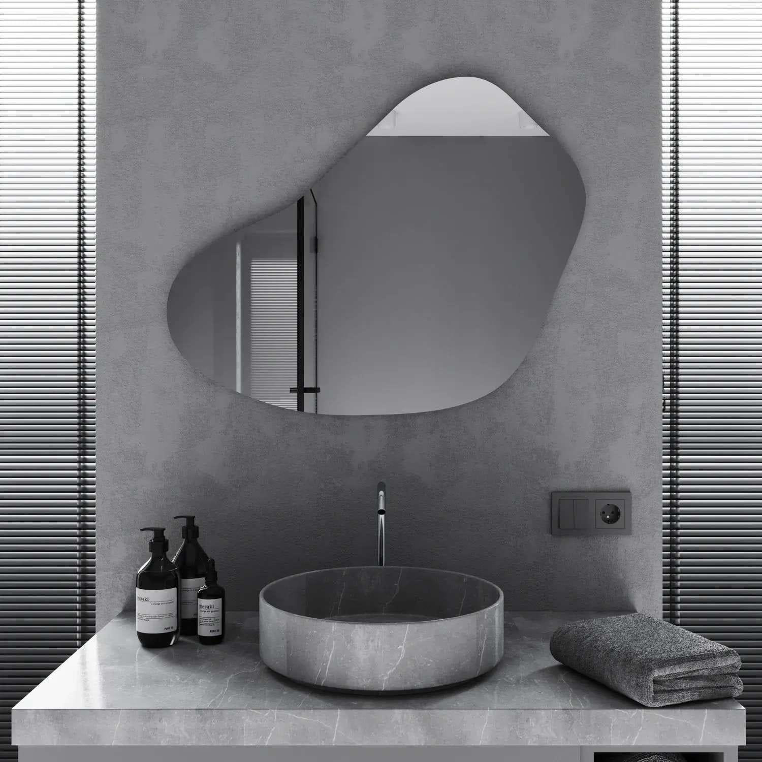 Зеркало для ванной комнаты Mironiks Lira фигурное без подсветки 750x900 мм (FR-MRKS-318895)