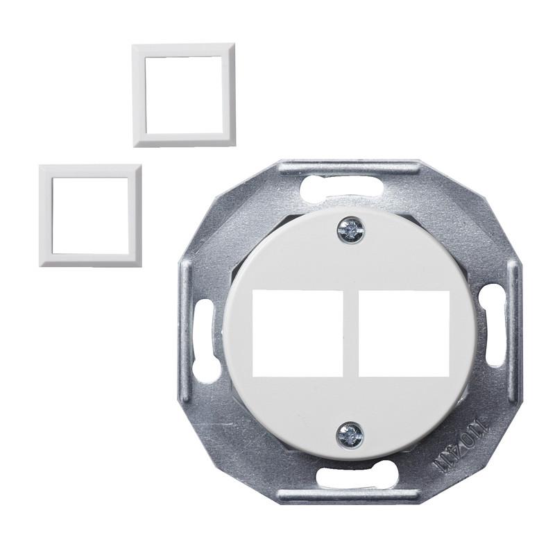 Плата центральная RJ45*2 Schneider Electric Renova Белый (WDE011701) Плата центральная RJ45*2 Schneider Electric Renova Белый (WDE011701)