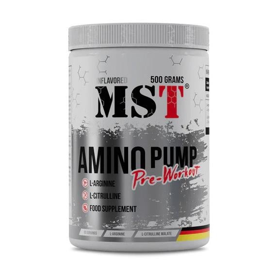 Памп-комплекс MST Amino Pump без кофеина с цитрулином и аргинином 500 г Без вкуса
