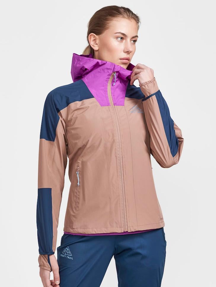 Жіноча куртка CRAFT PRO Trail Hydro Jacket 1912448-698224 L Tide/Sepia - фото 2