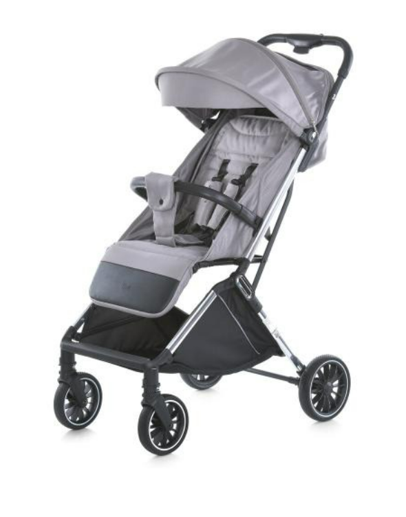 Коляска-книжка прогулочная El Camino ME 1129 LINK Silver Striped