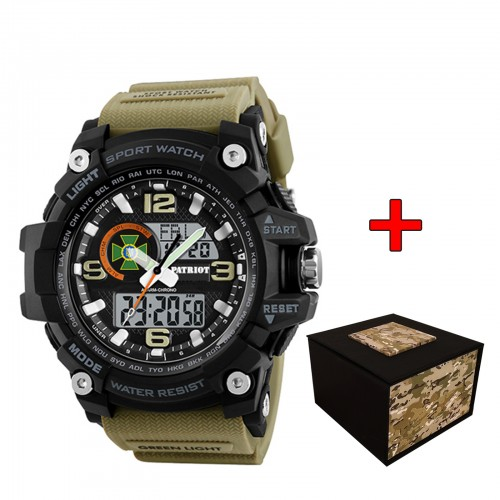 Наручные часы Patriot 012BKKHDPS ДПС Черный/Хаки (2101028565) - фото 2