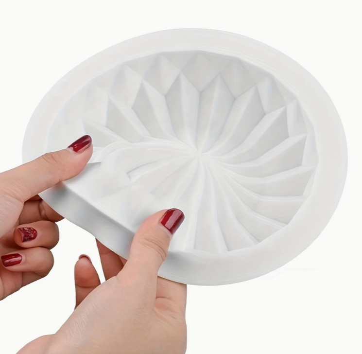 Форма силиконовая круглая кружевная для муссовых тортов/шоколадного пудинга/марципана/желе (Н-616) - фото 3