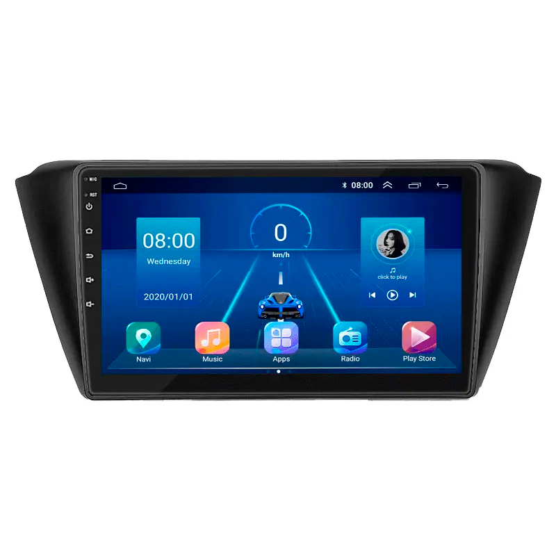 Автомагнітола штатна Lesko Top для Skoda Fabia III 2014-2018 р. 4G/Wi-Fi/GPS 4/64 GB 9" (9772-40017)