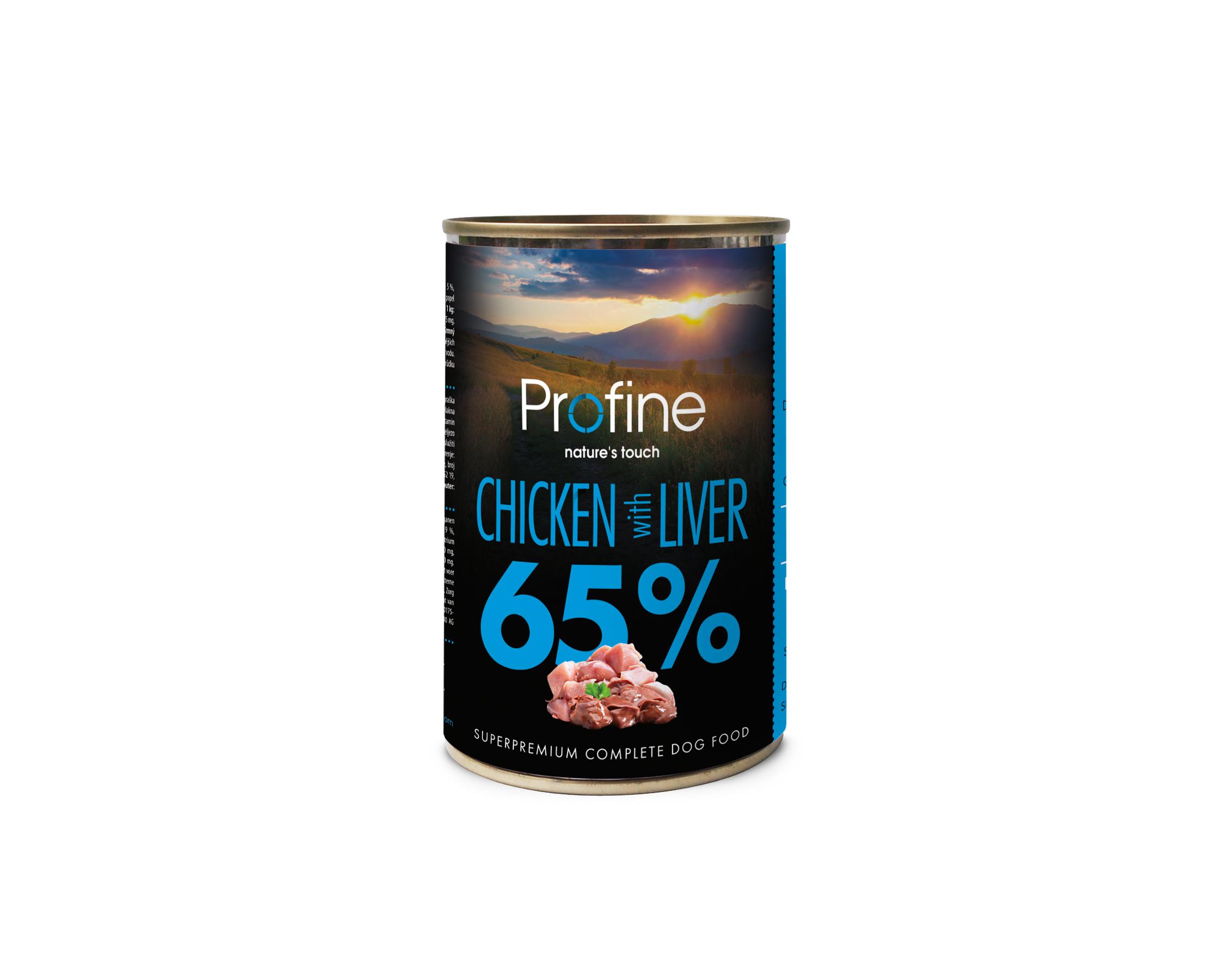 Корм влажный для собак всеx пород Profine с курицей и куриной печенью 400 г (8595602524051)