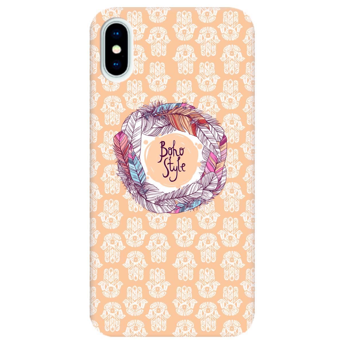 Силиконовый чехол Zorrov для Apple iPhone X - Boho (10290050153033464)