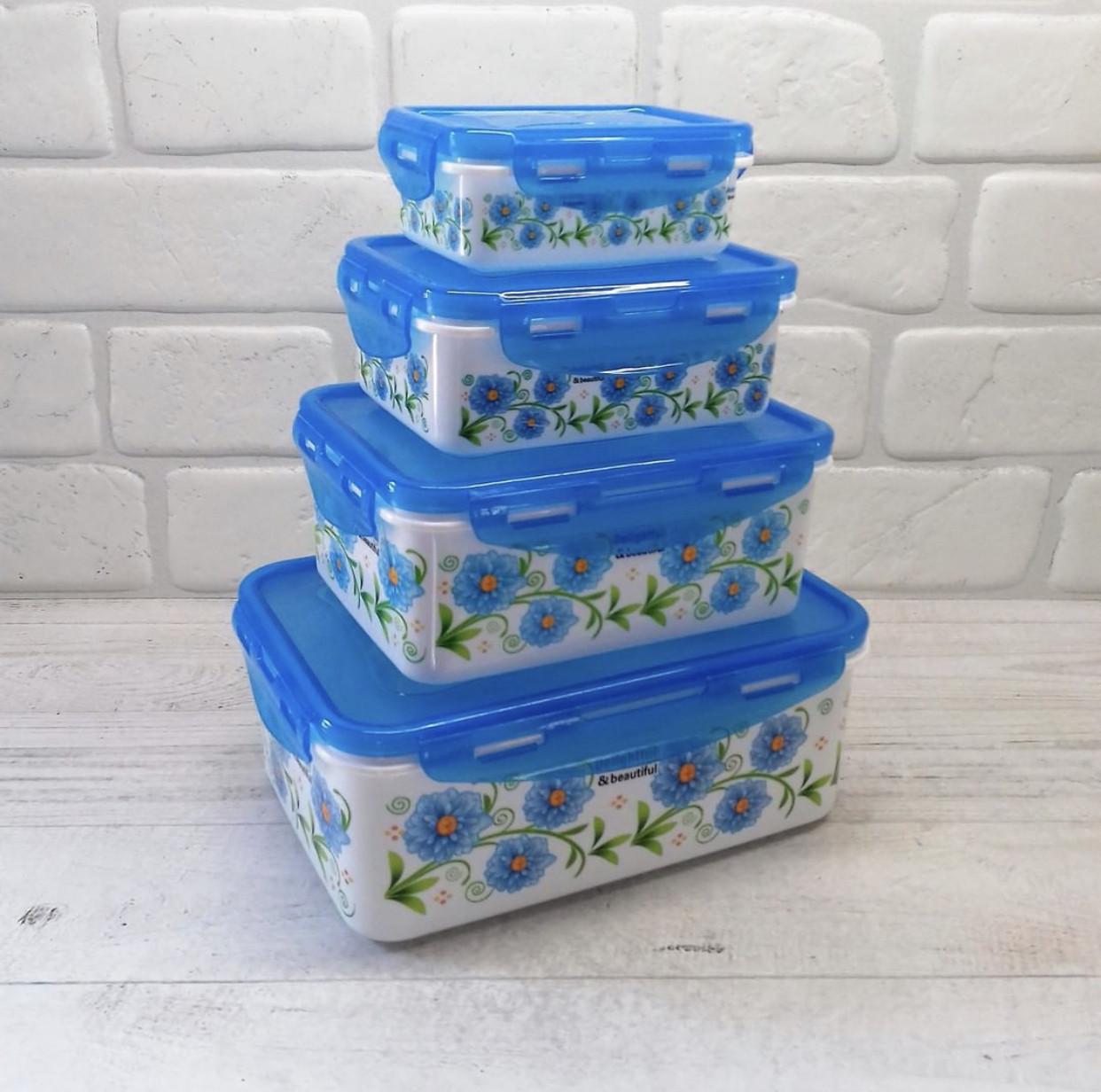 Набір контейнерів Frico із кришкою 4 шт. (FRU-822) - фото 4 Набір контейнерів Frico із кришкою 4 шт. (FRU-822) - фото 4