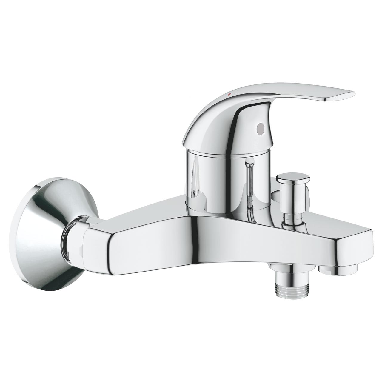 Смеситель для ванны Grohe BauCurve 32806000 однорычажный Хром (83572)