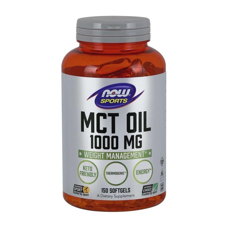 Жиросжигатель NOW MCT Oil среднецепочечные триглицериды 150 капс.